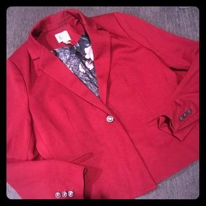 Jules & Leopold Red Knit Blazer